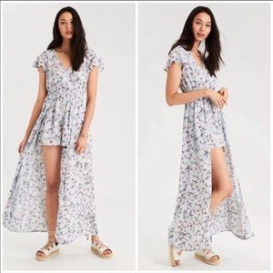 American Eagle Outfitter Floral Maxi Romper